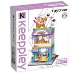   QMAN® C0108 Keeppley | legó-kompatibilis építőjáték lányoknak | 302 db építőkocka | Bubble teaház