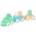 MOCHTOYS PLAY&SQUISH PUHA VONAT ÉS KOCKA SZETT 12DB PASZTELL MOCHTOYS PLAY&SQUISH PUHA VONAT ÉS KOCKA SZETT 12DB PASZTELL