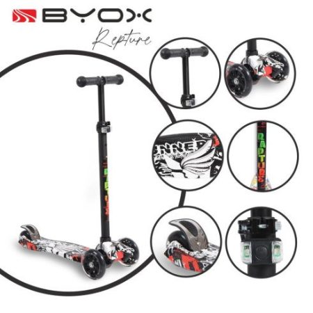 BYOX RAPTURE ROLLER ELÖL DUPLA KEREKES FEKETE