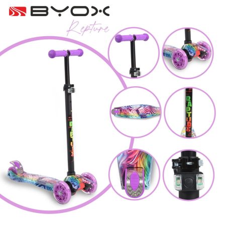 BYOX RAPTURE ROLLER ELÖL DUPLA KEREKES LILA