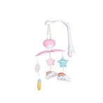 MOON ZENÉLŐ FORGÓ KISÁGYRA HOLDAS, TEXTIL/PLÜS