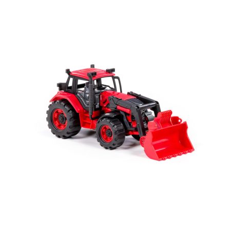 POLESIE TOYS 91864 TOLÓLAPÁTOS TRAKTOR PIROS