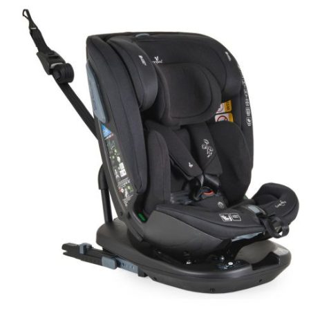 CANGAROO GRAVITY I-SIZE AUTÓS ÜLÉS 40-150CM, SPS, FORGATHATÓ TALP, PAMUT HUZAT FEKETE