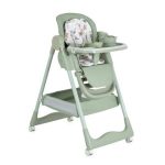   MONI SURPRISE ETETŐSZÉK SZILIKON TÁNYÉRRAL, EVŐESZKÖZZEL, ELŐKÉVEL ZÖLD