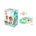 MOCHTOYS PLAY&SQUISH ÉPÍTŐKOCKA DOBOZBAN 24 DB-OS PUHA ÉPÍTŐJÁTÉK PASZTELL MOCHTOYS PLAY&SQUISH ÉPÍTŐKOCKA DOBOZBAN 24 DB-OS PUHA ÉPÍTŐJÁTÉK PASZTELL