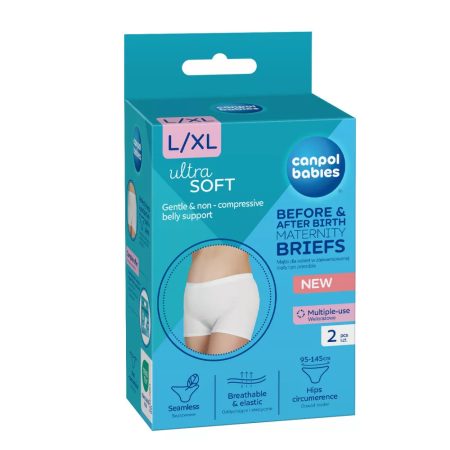 Canpol babies Szülés előtti és utáni bugyi, 2az1ben, L/XL, 2db Canpol babies Szülés előtti és utáni bugyi, 2az1ben, L/XL, 2db