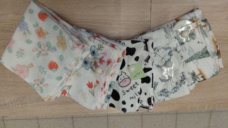 Gólyahír muszlin pelenka mintás