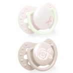 LOVI Silicone Dynamic Soother 0-2m 2 pcs Baby Shower Girl
