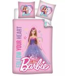   Barbie Follow Your Heart gyerek ágyneműhuzat 100×135 cm, 40×60 cm