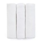   PETITE&MARS Bambusz muszlin 3db-os pelenka szett Moussy Total White, 68 x 68 cm