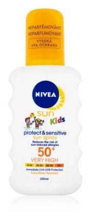 Nivea naptej KIDS sensitive, F50+ p.spray, 200 ml