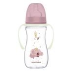   Canpol babies Anti-kólikás cumisüveg, világító fogantyúval, EasyStart, SLEEPY KOALA, 300 ml - pink