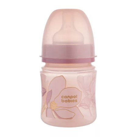 Canpol babies Anti-kólikás cumisüveg, EasyStart, GOLD, 120 ml - pink