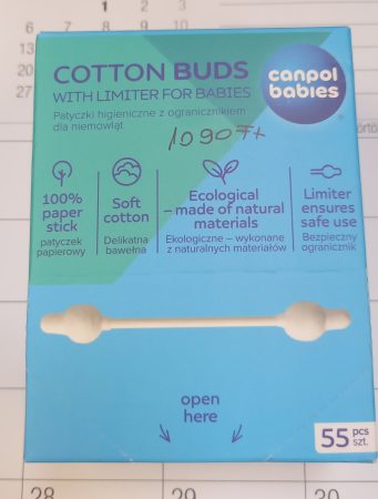 Canpol fültisztító pálcika biztonsági 55 db-os