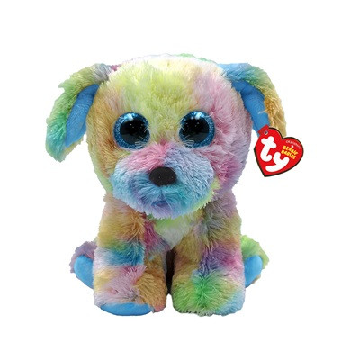 Beanie Babies plüss figura MAX, 15 cm - színes kutya 