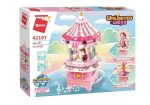   QMAN® készségfejlesztő építőjáték lányoknak | 416 db építőkocka | 3 az 1-ben Fantáziavilág