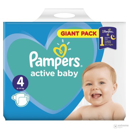 Pampers Active Baby 4-es 60 db-os 9-14 kg
