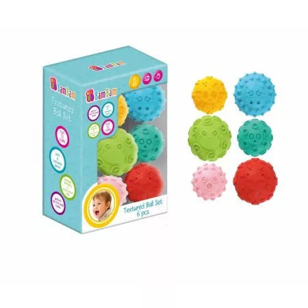 BamBam érzékfejlesztő labdák 6dbos BamBam érzékfejlesztő labdák 6dbos