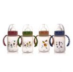 BabyBruin Széles nyakú cumisüveg fogóval 240 ml BabyBruin Széles nyakú cumisüveg fogóval 240 ml