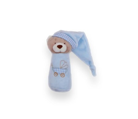BabyBruin Plüss Marokfigura sípoló sapkás maci 13cm