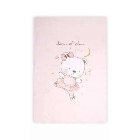 LORELLI PAPLAN HUZAT 140X95CM - PINK BALLERINA BEAR