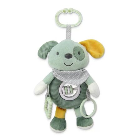 Lorelli Toys plüss csörgőjáték - Zöld kutya