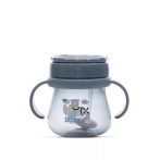 Baby Care szívószálas itató fogantyúval 250ml - Blue
