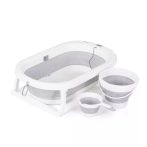 Chipolino Bubble Spa összecsukható kád vízhőmérővel, vödörrel és öblítőpohárral 83 cm - light grey Chipolino Bubble Spa összecsukható kád vízhőmérővel, vödörrel és öblítőpohárral 83 cm - light grey