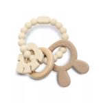   Lorelli Nyuszi szilikon és bükkfa rágóka - Natural Beige Cikkszám:  62381