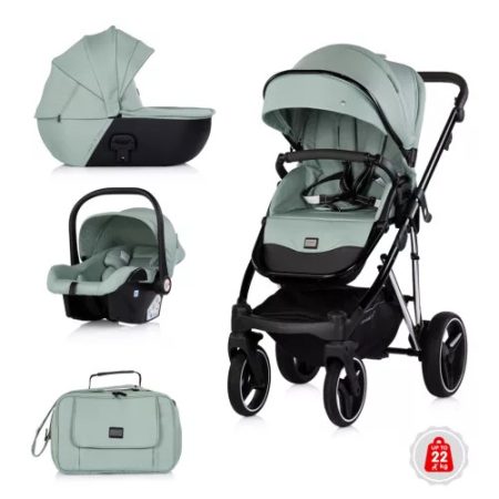 Chipolino Imperium 3 az 1-ben újszülött babakocsi - Matcha Chipolino Imperium 3 az 1-ben újszülött babakocsi - Matcha