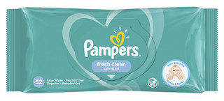 Pampers Fresh Clean 52 db-os nedves törlőkendő