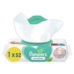 Pampers Sensitive Nedves Törlőkendő 52 db