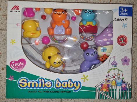 Smile baby zenélő körforgó műanyag figurákkal