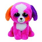   TY Plüss játék - Beanie Boos, Precious kutya, Rózsaszín, 24 cm
