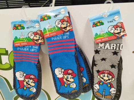 Disney - bőrtalpú zokni Super Mario
