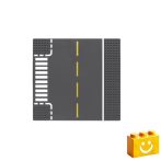   WANGE 8813 | építőjáték alaplap - 100% kompatibilis minden más kedvelt márkával | 32x32 - út - T-elágazás