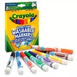 Crayola: 8 darabos extra-lemosható vastag filctoll