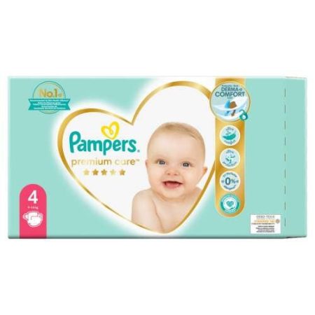 Pampers Prémium Care 4-es 58 db 9-14 kg-ig