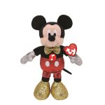   Beanie Babies plüss figura MICKEY ÉS MINNIE, 25 cm - csillogós Mickey hanggal