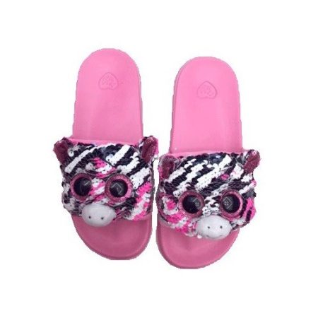 Ty Fashion Sequins flitteres papucs ZOEY - zebra