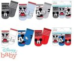 Disney Mickey baba zokni 0-12 hó  3db/csomag