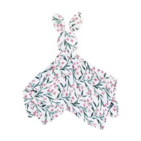 Petite&Mars Bambusz muszlin szundikendő Hugo Pink Meadow 0m+