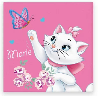 Disney Marie cica Butterfly kéztörlő, arctörlő, törölköző 30x30cm Disney Marie cica Butterfly kéztörlő, arctörlő, törölköző 30x30cm