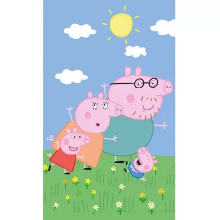 Peppa malac Family kéztörlő, arctörlő, törölköző 30x50 cm Peppa malac Family kéztörlő, arctörlő, törölköző 30x50 cm