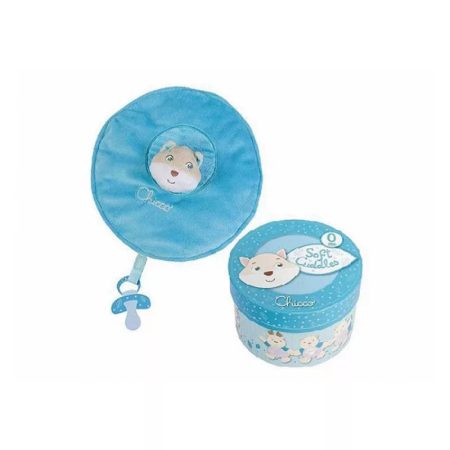 Chicco Díszdobozos plüss csörgős maci - kék 0h + Chicco Díszdobozos plüss csörgős maci - kék 0h +