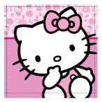Hello Kitty Cutie kéztörlő, arctörlő, törölköző 30x30cm Hello Kitty Cutie kéztörlő, arctörlő, törölköző 30x30cm