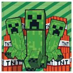   Minecraft Battle kéztörlő, arctörlő, törölköző 30x30cm
