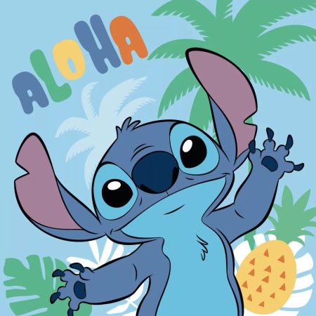 Disney Lilo és Stitch, A csillagkutya Ananas kéztörlő, arctörlő, törölköző 30x30cm Disney Lilo és Stitch, A csillagkutya Ananas kéztörlő, arctörlő, törölköző 30x30cm