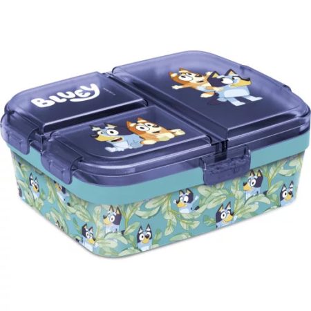 Bluey Leaves több rekeszes uzsonnás doboz, szendvicsdoboz XL Bluey Leaves több rekeszes uzsonnás doboz, szendvicsdoboz XL