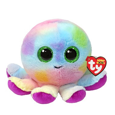 BOOS plüss figura BUBBLES, 15 cm - színes polip